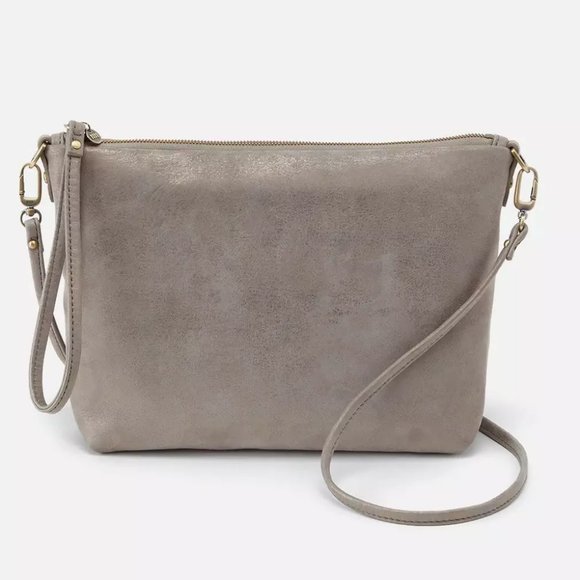Bags Nwt New Hobo Kori Crossbody Granite Gold Leather Retired Rare